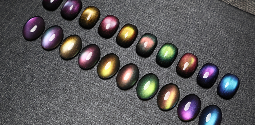 Rainbow Aurora Cat Eye Scene Color Card