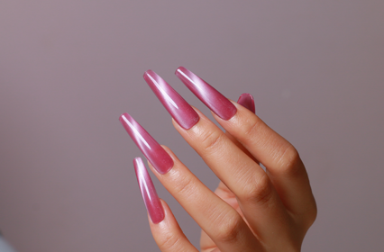 cat with nail polish