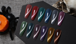 Halloween Cat Eye Gel Nail Polish