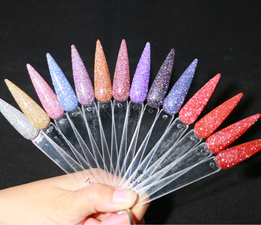 color glitter nail polish