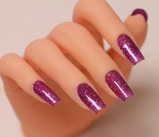 diamond glitter gel polish