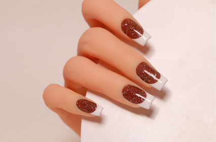 fine glitter gel polish