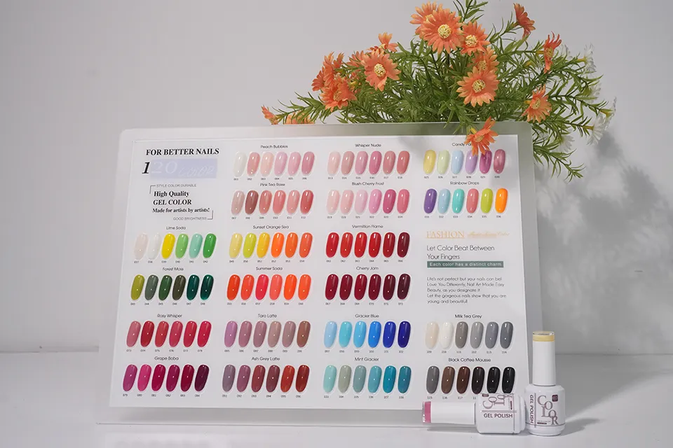 120 Colors Gel Nail Polish Collection