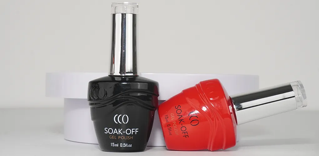 CCO Brand Silver Lid Gel Polish Collection Display