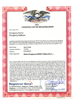 certificate of registration