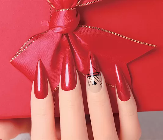  Flame Red Glitter Collection