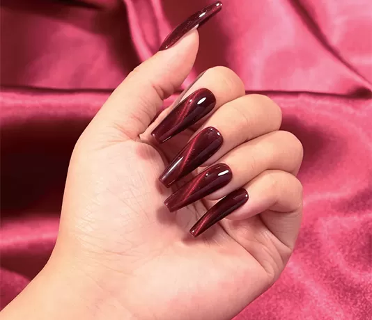Fiery Red Cat Eye Gel