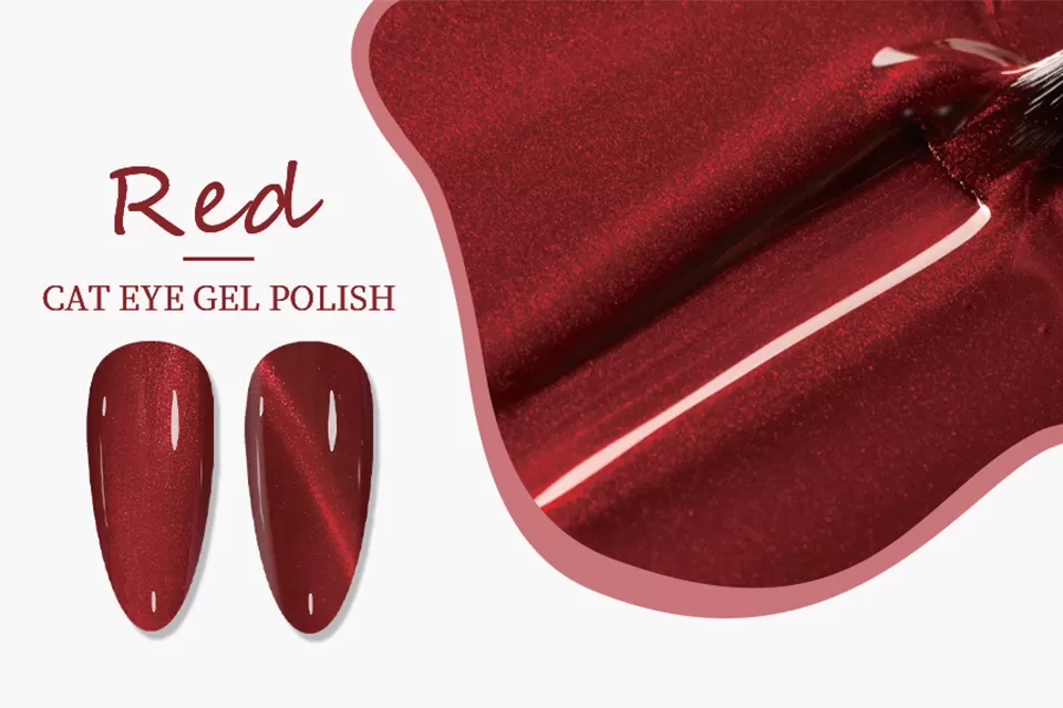 Fiery Red Cat Eye Gel