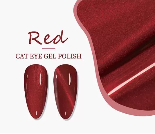 Fiery Red Cat Eye Gel