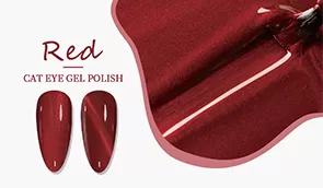 Fiery Red Cat Eye Gel