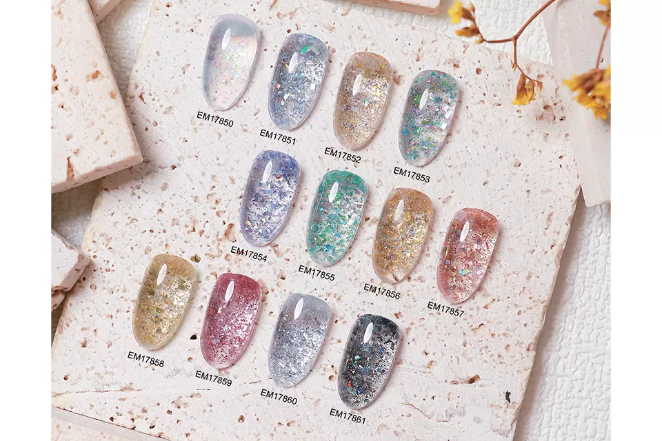 Flashing Glitter Gel