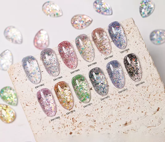 Flashing Glitter Gel
