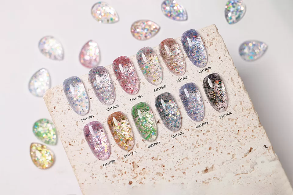 Flashing Glitter Gel