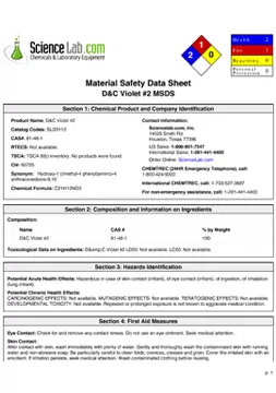 material safety dnta sheet