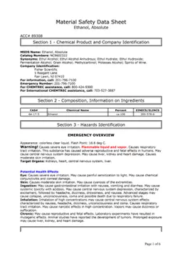 material safety dnta sheet