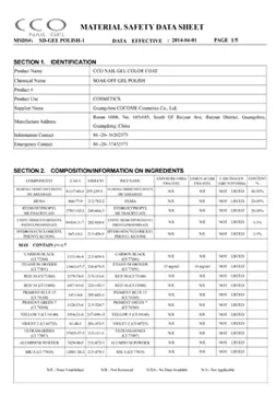 material safety dnta sheet