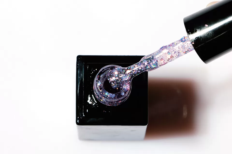 Rainbow Glitter Gel