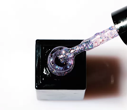 Rainbow Glitter Gel